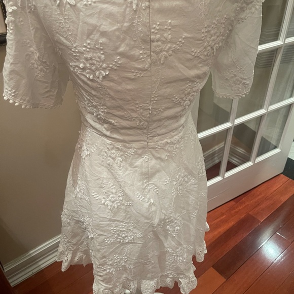 NWOT Morning in Mallorca White Eyelet Mini by Lulus - Picture 2 of 8